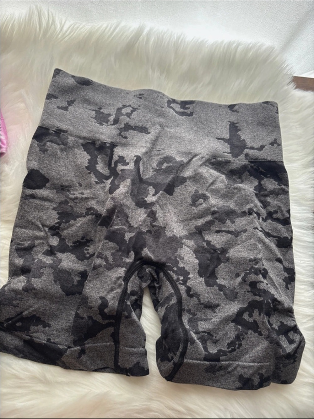 Gray Camouflage Bike Shorts